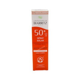 BIARRITZ Spray Solaire Visage et Corps SPF50+ 100 ml – Protection UV Minérale