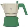 Pezzetti FUTUREXPRESS - Cafetière Moka Italienne en Aluminium 6 Tasses - Vert - Prépare un Café Riche en Arômes
