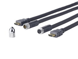 Vivolink Câble HDMI traversant mur, 15m, Noir