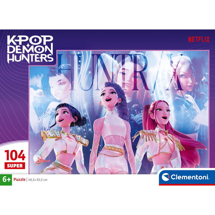 Clementoni K-Pop Demon Hunters Puzzle 104 Pièces - Rumi, Mira et Zoey