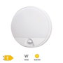 GSC Evolution Applique murale ronde LED Doko avec capteur de mouvement, 15W, 4000K, Blanc
