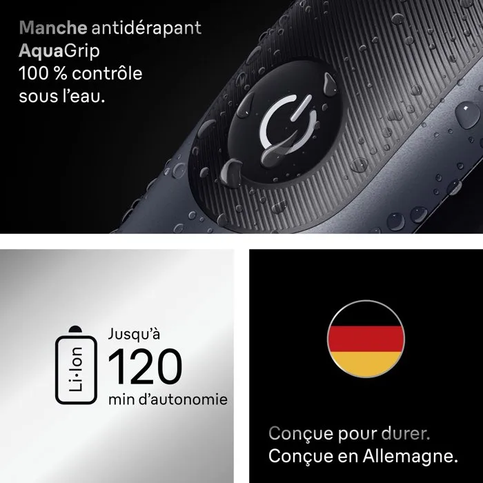 Braun MGK7540 Tondeuse homme rechargeable étanche, autonomie 120 min, kit 11-en-1 pour barbe, cheveux et corps, noir
