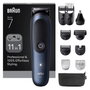 Braun MGK7540 Series 7 Kit 11-en-1, Noir et Bleu