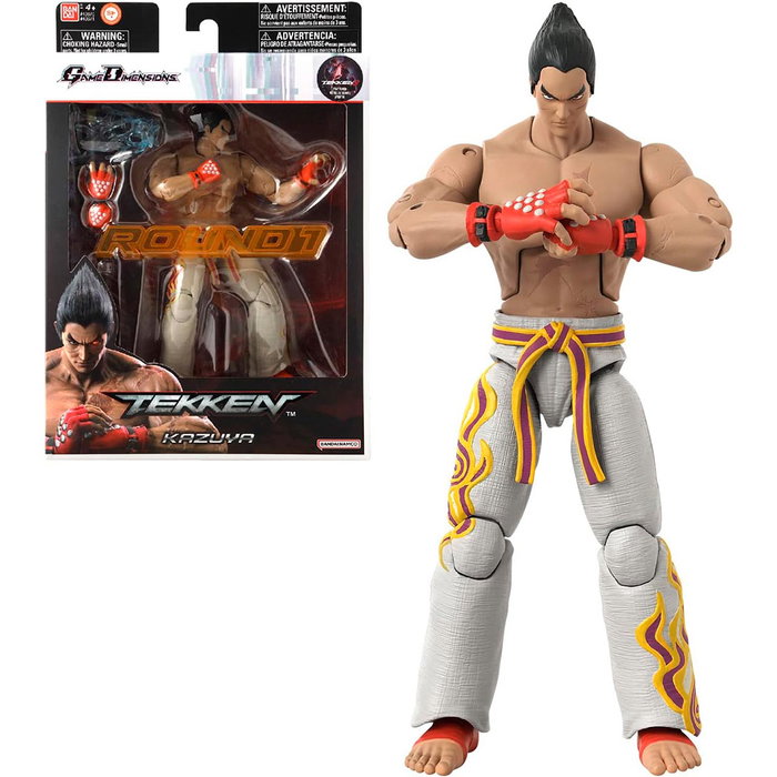 Bandai Figure Articulée Kazuya Mishima Tekken avec Haut Niveau de Détail - Dimensions 40671