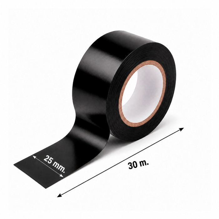 WOLFPACK LINEA PROFESIONAL Ruban isolant 30 m x 25 mm Noir WOLFPACK LINEA PROFESIONAL Ruban isolant 30 m x 25 mm Noir