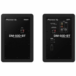 Pioneer DJ DM-50D-BT - Enceintes de monitoring actives Bluetooth 2x25W, woofer 5", tweeter 0.75", design Bass Reflex, Noir