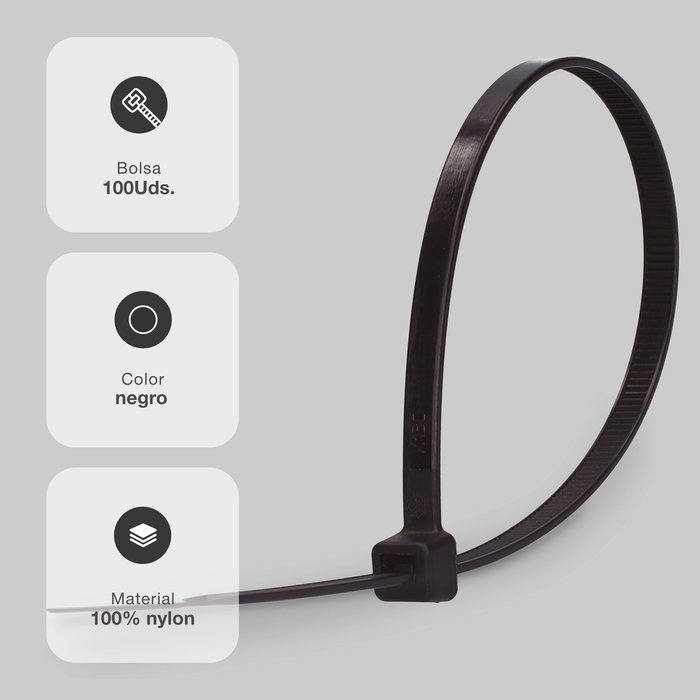GSC Evolution Sac de 100 colliers de serrage 100% nylon 80x2,5mm Noir GSC Evolution Sac de 100 colliers de serrage 100% nylon 80x2,5mm Noir