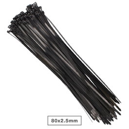 GSC Evolution Sac de 100 colliers de serrage 100% nylon 80x2,5mm Noir