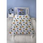 Pokemon Parure de lit réversible Pikachu et Starter Bleu Microfibre 140x200 cm