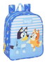 Safta Bluey Let's Play - Sac à dos garderie adaptable poussette, 22 x 27 x 10 cm, pour enfants dès 3 ans