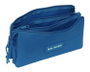 Safta Tri-porte-choses triple Real Madrid pour fille, bleu, 22x12x3 cm - Pochette accessoires football