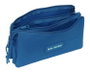 Safta Tri-porte-choses triple Real Madrid pour fille, bleu, 22x12x3 cm - Pochette accessoires football