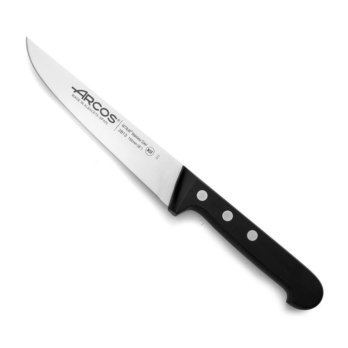 Couteau de cuisine Arcos Noir Argenté Acier inoxydable Couteau de cuisine Arcos Noir Argenté Acier inoxydable