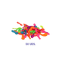 Marbueno 10367 Kit de gonflage de ballons à eau avec bouteille, 50 ballons colorés, 12x9x22 cm, pour jardin et piscine