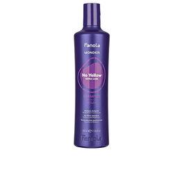 Fanola Shampoing NO YELLOW EXTRA - Anti-Jaunissement Cheveux Blonds, Décolorés, Gris - Neutralisation Reflets Jaunâtres - Nettoyage Profond - Soin Capillaire - 350 ml