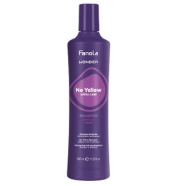 Fanola No Yellow Extra Care Wonder Shampoo - Shampoing Neutralisant et Nourrissant 350 ml - Pour Cheveux Blonds et Blancs - Vegan