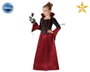 Disfraz Vampiresa - Déguisement Vampiresse Enfant Élégant Halloween Fille Drácula, Taille 3-4 Ans, Noir en Polyester
