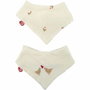 Domiva Lot de 2 bavoirs bandanas Maternity Love, Crème