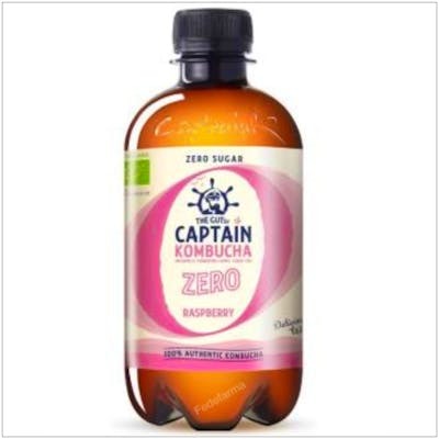 Captain Kombucha Zero Framboise 400ml Bio - Boisson fermentée sans sucre Captain Kombucha Zero Framboise 400ml Bio - Boisson fermentée sans sucre