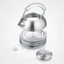 Severin WK3459 Bouilloire en verre rétro 1,7 L inox