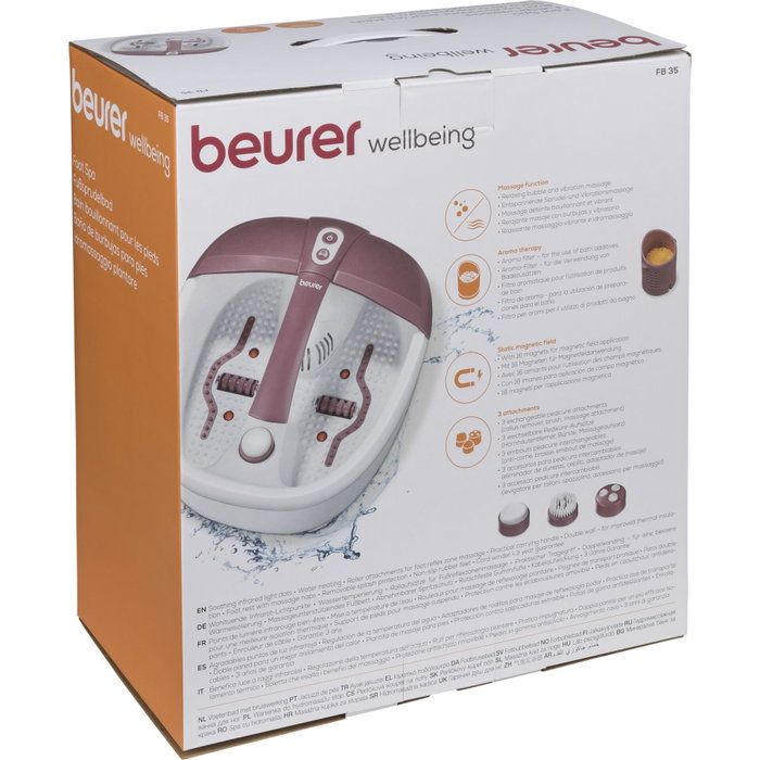 Beurer FB 35 Bain de pieds massant avec hydromassage et aromathérapie Beurer FB 35 Bain de pieds massant avec hydromassage et aromathérapie