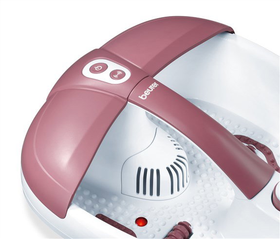 Beurer FB-35 Appareil de massage des pieds avec hydrojets, aromathérapie, fonction de chauffage et massages vibratoires pour réflexologie plantaire