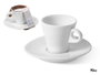 VESSIA Taza Cafe Larga 90ml Blanco