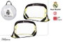 Color Baby Set de 2 Portes-Buts de Football Pop-Up Real Madrid 120 x 80 x 80 cm - Âge Recommandé 3 Ans et Plus