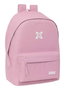 Safta Munich Basics Sac à dos double pour ordinateur portable 15,6" USB 31x44x18 cm rose
