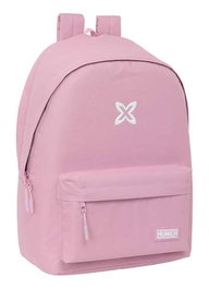 Safta Munich Basics Sac à dos double pour ordinateur portable 15,6" USB 31x44x18 cm rose