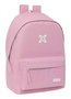Safta Munich Basics Sac à dos double pour ordinateur portable 15,6" USB 31x44x18 cm rose