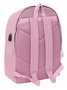 Safta Munich Basics Sac à dos double pour ordinateur portable 15,6" USB 31x44x18 cm rose