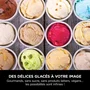 Ninja CREAMi NC302EU Machine à glace et sorbetière - 7 programmes - 2 pots 450 ml inclus - Glaces, sorbets et milkshakes maison