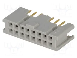 3M Connecteur IDC femelle 16 broches (2x8) droit THT
