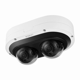 Hanwha Caméra dôme multi-directionnelle AI 2MP 2CH Blanc