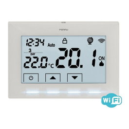 Perry 1tx cr029wifi Thermostat WiFi 230 V Blanc avec écran LCD 4,3"
