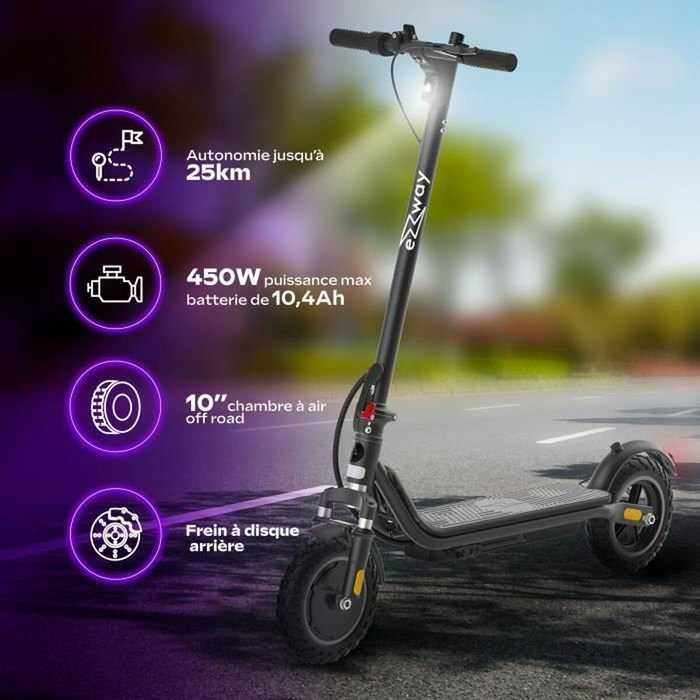 Ezway EX100 Trottinette Électrique Noir