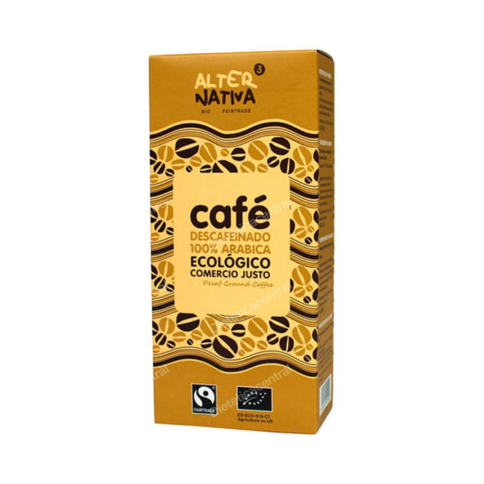 ALTERNATIVA 3 Café Descafeinado Molido Bio 250g Équitable Tasse Nature ALTERNATIVA 3 Café Descafeinado Molido Bio 250g Équitable Tasse Nature