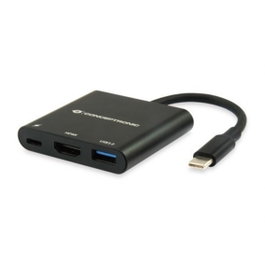 Conceptronic Adaptateur USB-C vers HDMI 3-en-1 avec USB-C PD et USB 3.0, 4K@30Hz