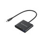 Conceptronic DONN01B Adaptateur 3-en-1 USB-C vers HDMI, USB 3.0 et USB-C PD Noir