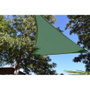 Faura Toile de store voile triangulaire vert 5 x 5 x 5 m polyéthylène anti-UV avec anneaux inox