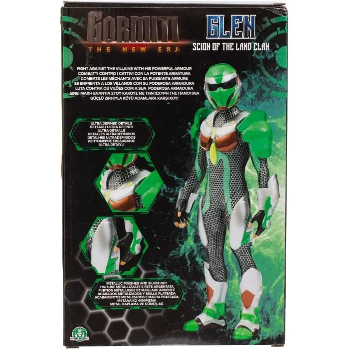 Gormiti - Figurine articulée Scion avec armure amovible - 27 cm - Personnage Modele Terre de la série TV - GRV031