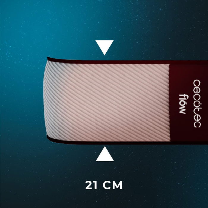 Matelas en mousse à mémoire Cecotec Flow PureVital 1900 105x190 cm mi-ferme matelassé Matelas en mousse à mémoire Cecotec Flow PureVital 1900 105x190 cm mi-ferme matelassé