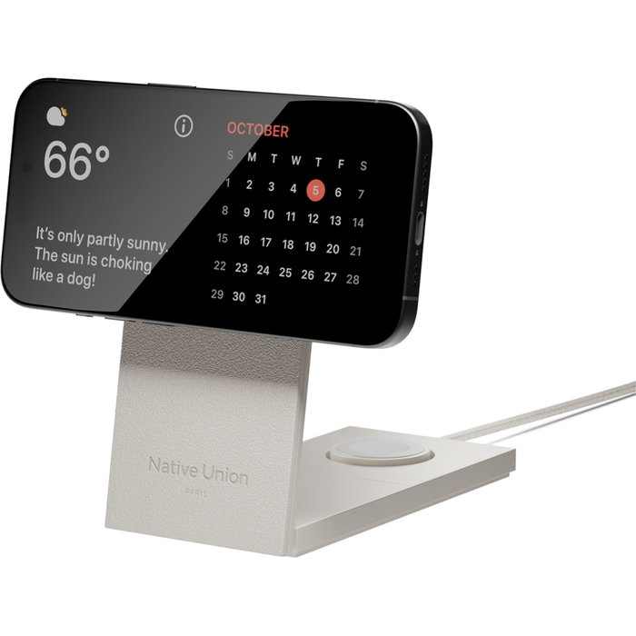 Native Union Rise 3-in-1 Qi2 Magn. Wireless Charger Sandstone