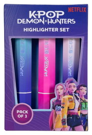 Blue Sky Studios Pack de 3 surligneurs Huntr/x KPop Demon Hunters