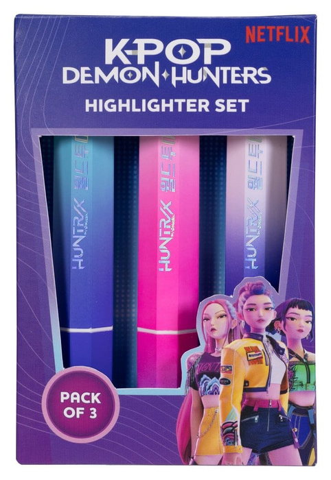 Blue Sky Studios Pack de 3 surligneurs Huntr/x KPop Demon Hunters Blue Sky Studios Pack de 3 surligneurs Huntr/x KPop Demon Hunters
