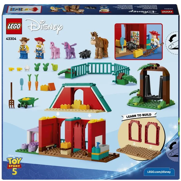 LEGO 43304 Disney et Pixar Toy Story 5 Le Ranch de Blaze - Jeu de Construction Éducatif avec 6 Personnages - Cadeau Enfant 4 ans et plus
