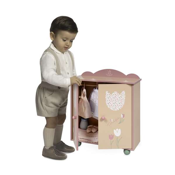 Decuevas - Armoire en bois pour enfant - Age minimum 3 ans - Assemblage nécessaire - Matériaux: métal, plastique, polyester
