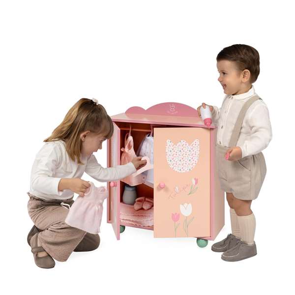 Decuevas - Armoire en bois pour enfant - Age minimum 3 ans - Assemblage nécessaire - Matériaux: métal, plastique, polyester