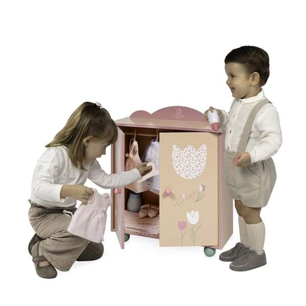 Decuevas - Armoire en bois pour enfant - Age minimum 3 ans - Assemblage nécessaire - Matériaux: métal, plastique, polyester